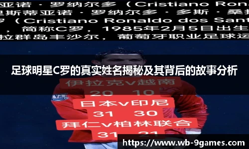 足球明星C罗的真实姓名揭秘及其背后的故事分析